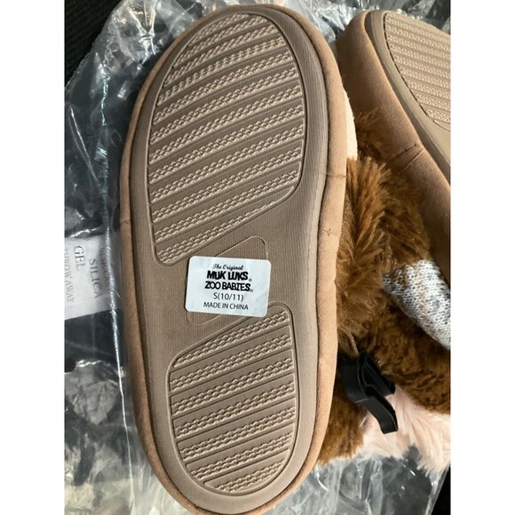 NWT MUK LUKS Unisex-Child Girl's Zoo Friends Slipper Bootie Size: 10-11 - Picture 6 of 7